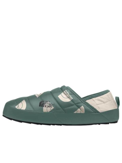 (WMNS) THE NORTH FACE Thermoball Traction Mule V 'Dark Sage Next Gen Logo Print Gardenia White' A3V1