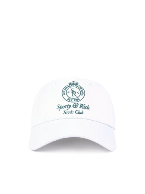 logo-embroidered baseball cap