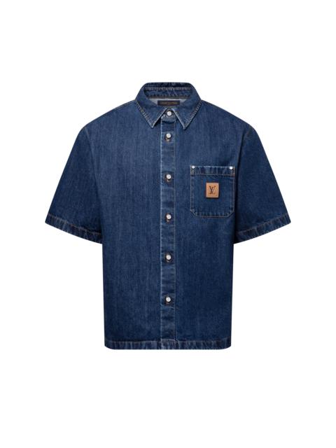 Signature Denim Short-Sleeved Shirt