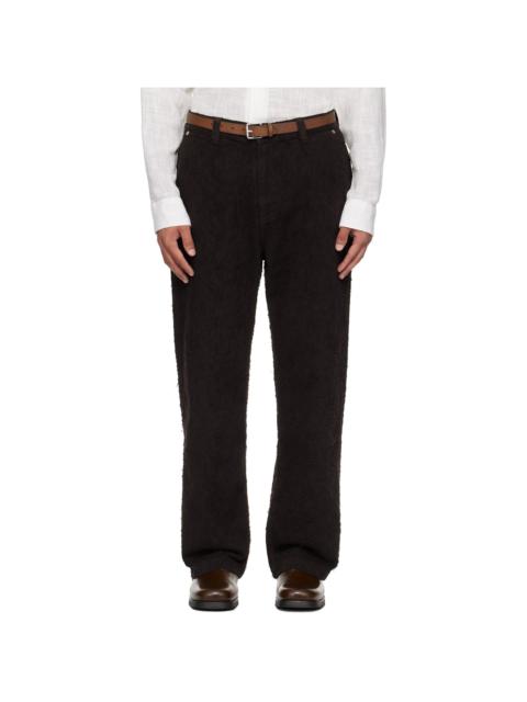 Brown Punch Out Jeans