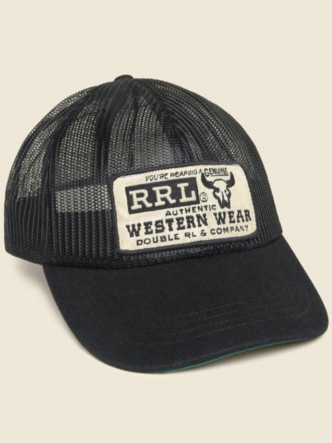 Mesh Trucker Hat - Black