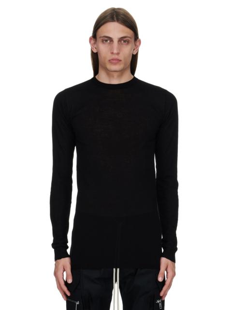 Black Concordians Ribbed Round Neck Sweater