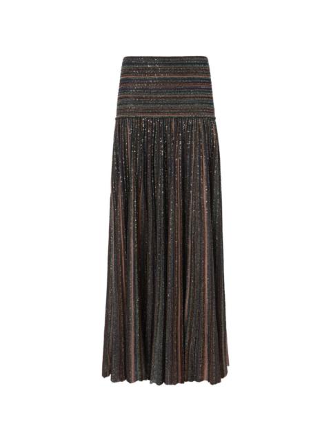 lamé skirt
