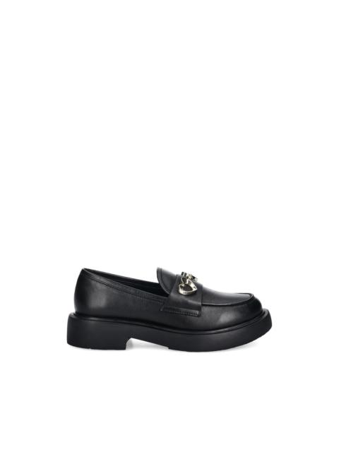heart-detail loafers