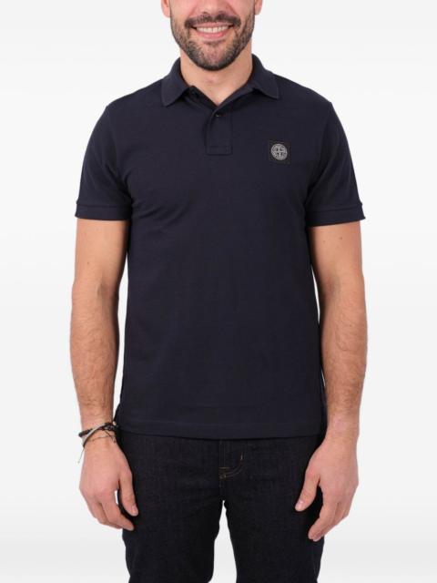 logo patch polo shirt