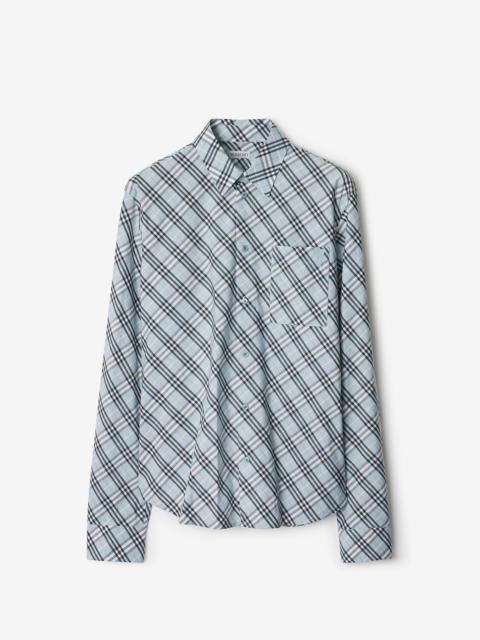 Relaxed Fit Check Cotton Shirt