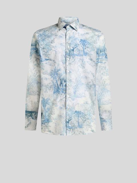 SAFARI-PRINT COTTON SHIRT