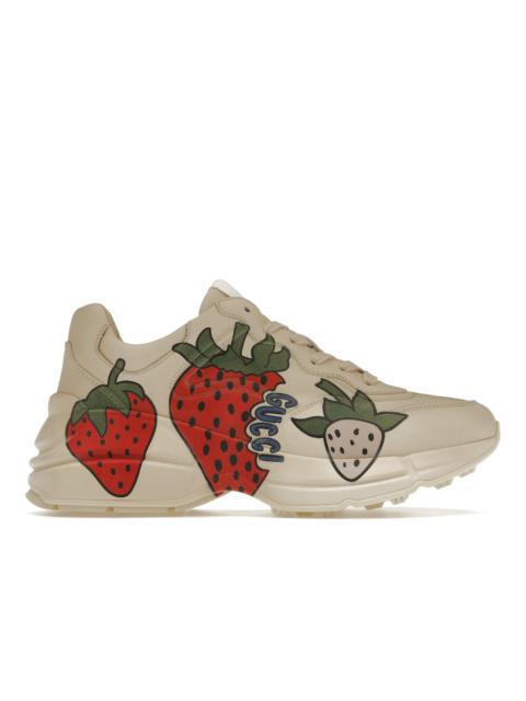 Women's Rhyton sneaker with Gucci Strawberry