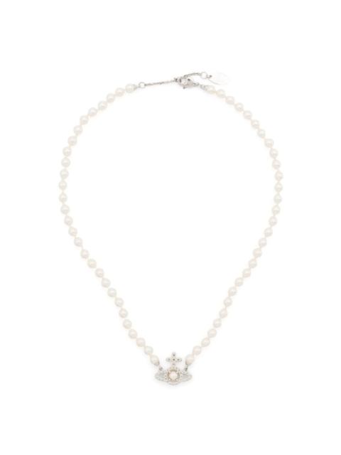 Mini Bas Relief pearl necklace