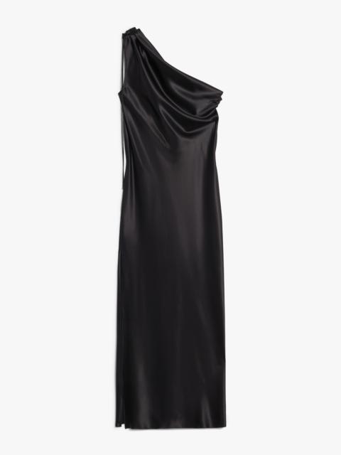 OPERA One-shoulder dress in silk satin