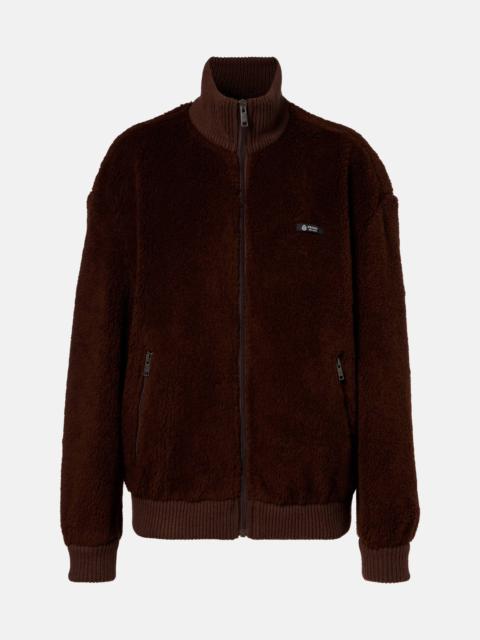 Wool-blend fleece jacket