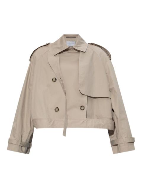 cropped trench jacket