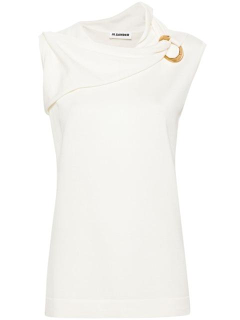 round-neck sleeveless top