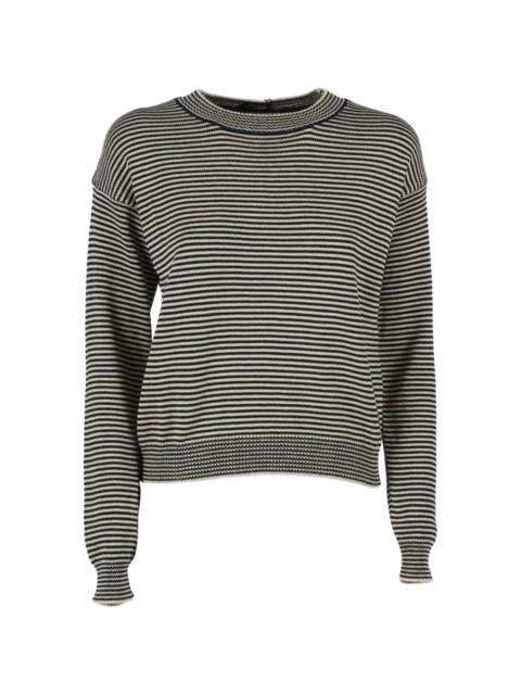 striped long-sleeve top