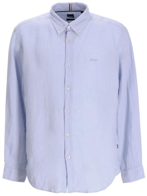 logo-embroidered shirt