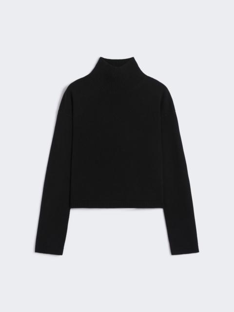 MATTEO Wool and cashmere cropped polo-neck sweater