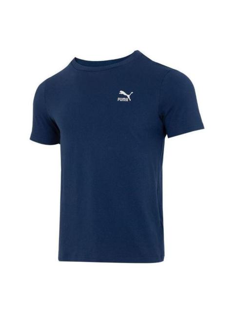 PUMA Logo Sports T-shirt 'Navy' 630353-15