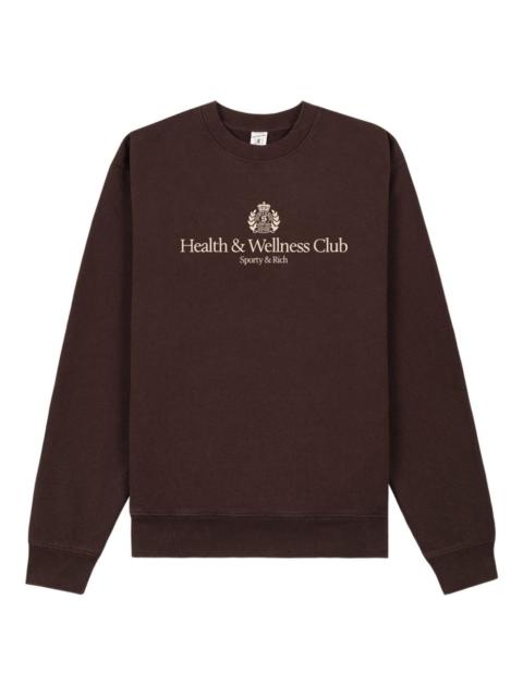 H&W Crest crew-neck logo sweatshirt