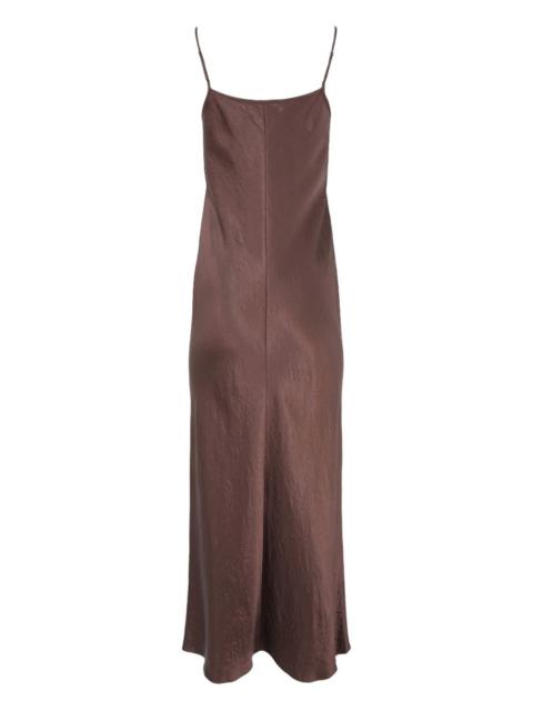 satin slip dress
