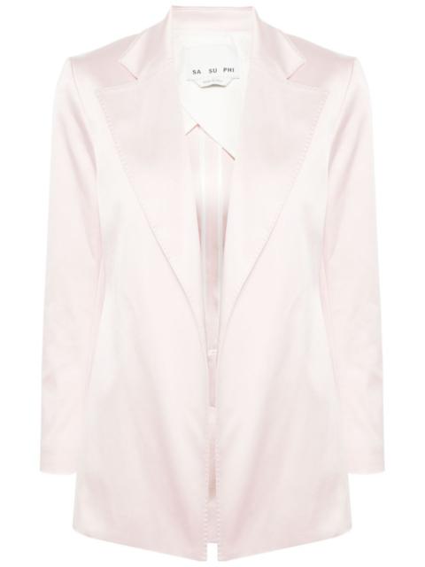 silk notch-lapel blazer