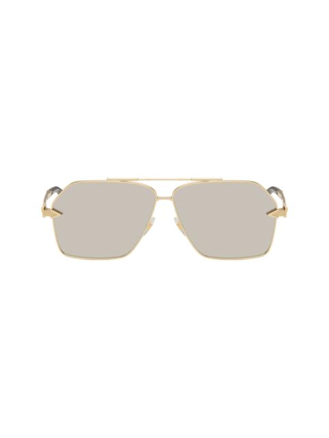 Gold Avanti Aviator Sunglasses
