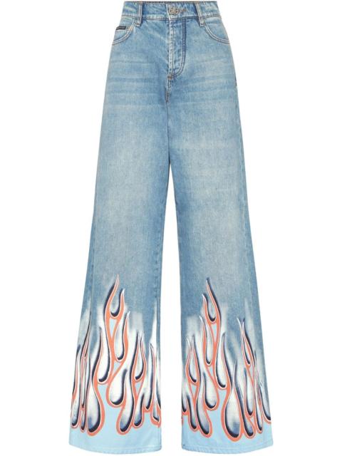 Flame skater jeans