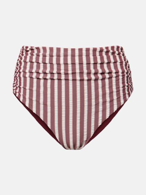 Striped bikini bottoms