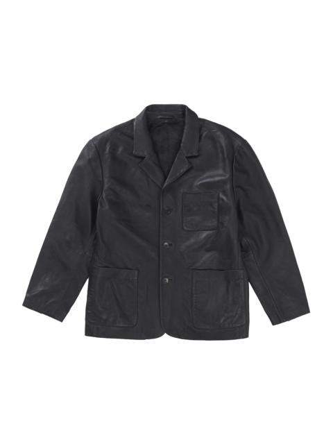 Supreme Leather Blazer (FW25) Black