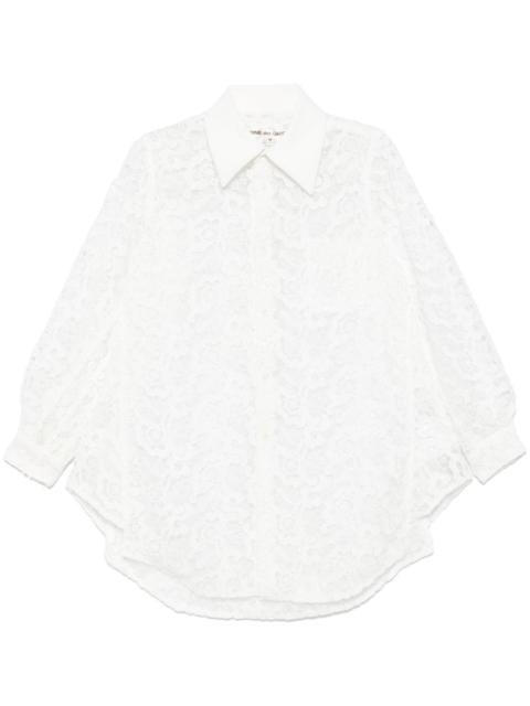 guipure-lace shirt