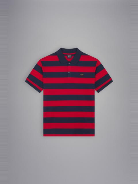 COTTON PIQUÉ POLO WITH ICONIC BADGE