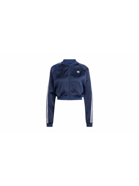 adidas Women's Adicolor Satin Track Top Night Indigo