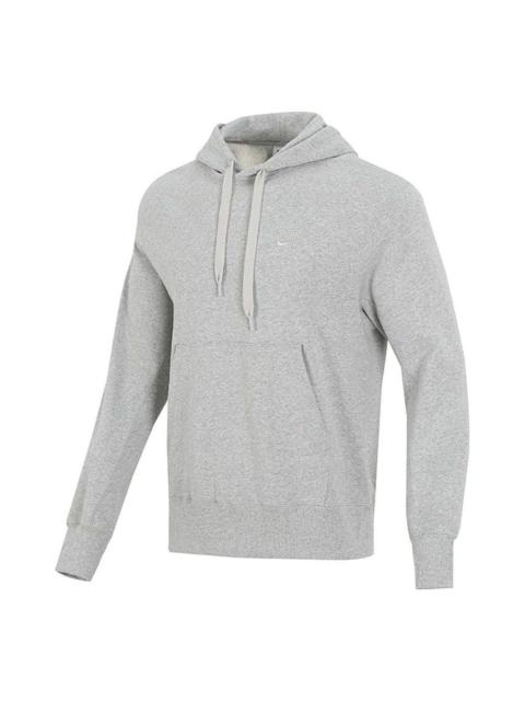 Men's Nike Sportswear French Terry Embroidered Logo Solid Color Light Grey DA0024-050