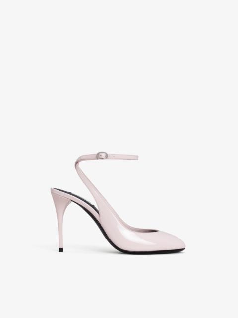DECOLLETE SLINGBACKS IN PATENT CALFSKIN