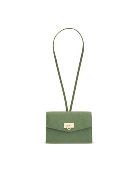 Gancini buckle card holder charm