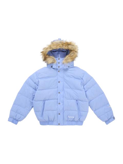 Supreme Facemask 700-Fill Down Puffer Jacket Light Blue