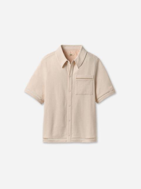 ® Men's Devyn Short Sleeve Shirt Tops in Cream
