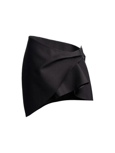 Mugler H&M Wool Mini Skirt Black