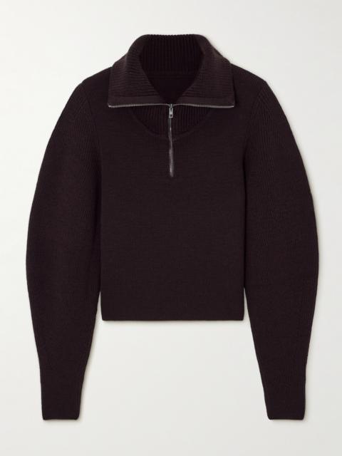 Wool Half-zip Hoodie
