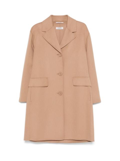 Wool single-breasted coat