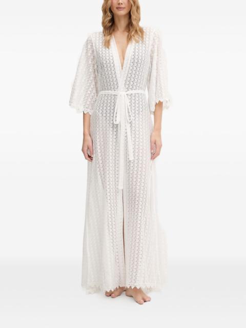 Tali lace belted kaftan