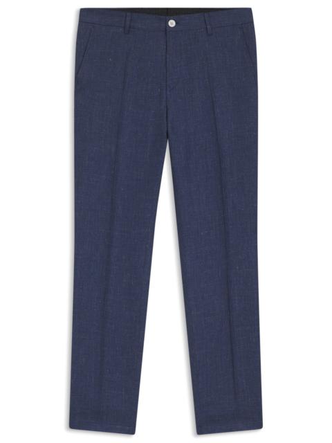 SLIM-FIT TROUSERS IN A LINEN BLEND