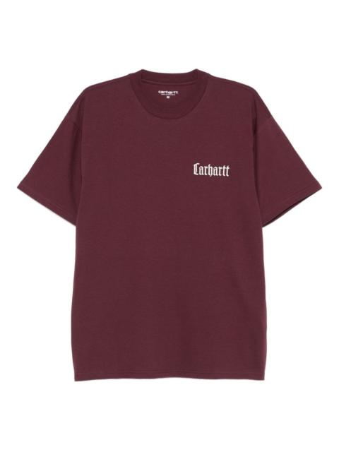 logo-embroidered t-shirt