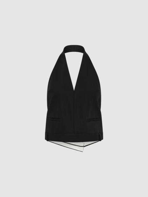 Upside Down Halter Top - Black