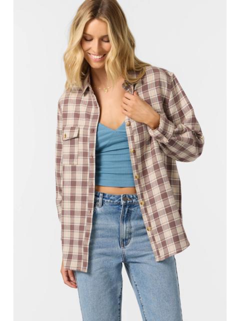 Brooks Flannel Long Sleeve Top