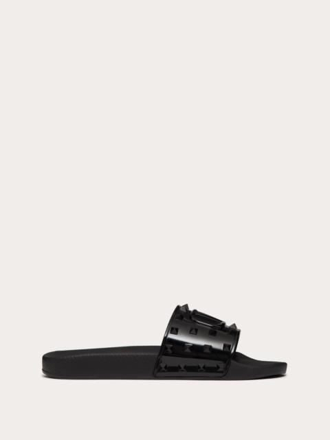 RUBBER SUMMER VLOGO SIGNATURE SLIDE SANDAL
