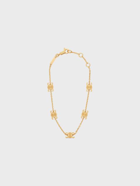Triomphe Mini Triomphe Bracelet in Brass with Gold Finish