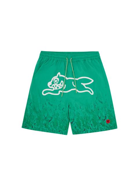 GRADIENT SNAKESKIN RUNNING DOG SWIM SHORTS