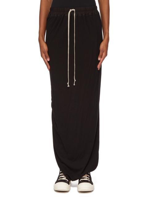 Black Hollywood Pull On Pillar Maxi Skirt