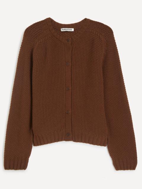 Atomic Brown Merino Wool Cardigan