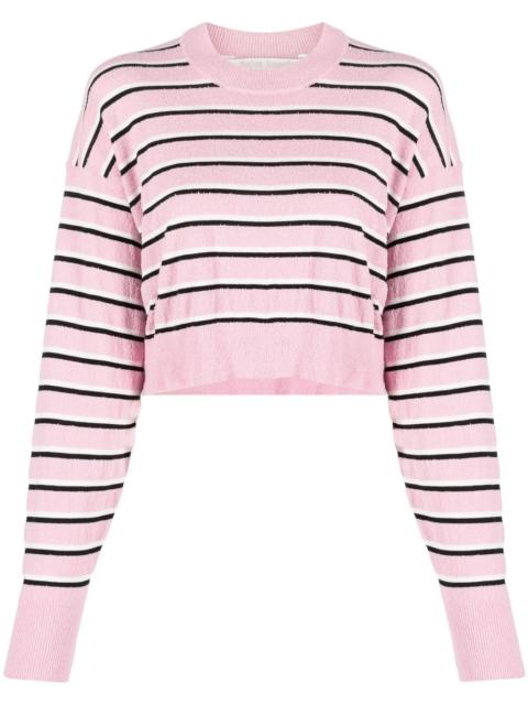 striped cropped jumper